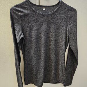 Beyond Yoga Featherweight Classic Crew Pullover Shirt Medium M Gray Workout Top